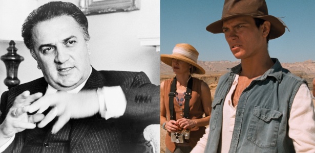 O diretor Federico Fellini e o ator River Phoenix, que morreram no mesmo dia, em 31 de outubro de 1993 - Montagem/Reprodução