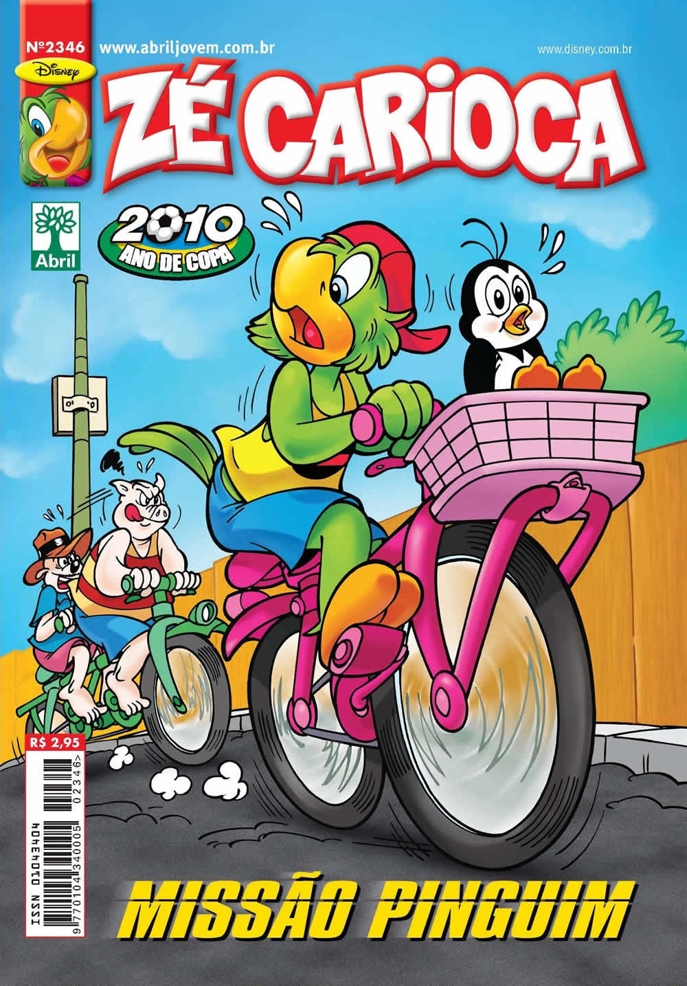 Capa da revista de Zé Carioca, personagem criado por Walt Disney após visita ao Rio de Janeiro - Divulgação