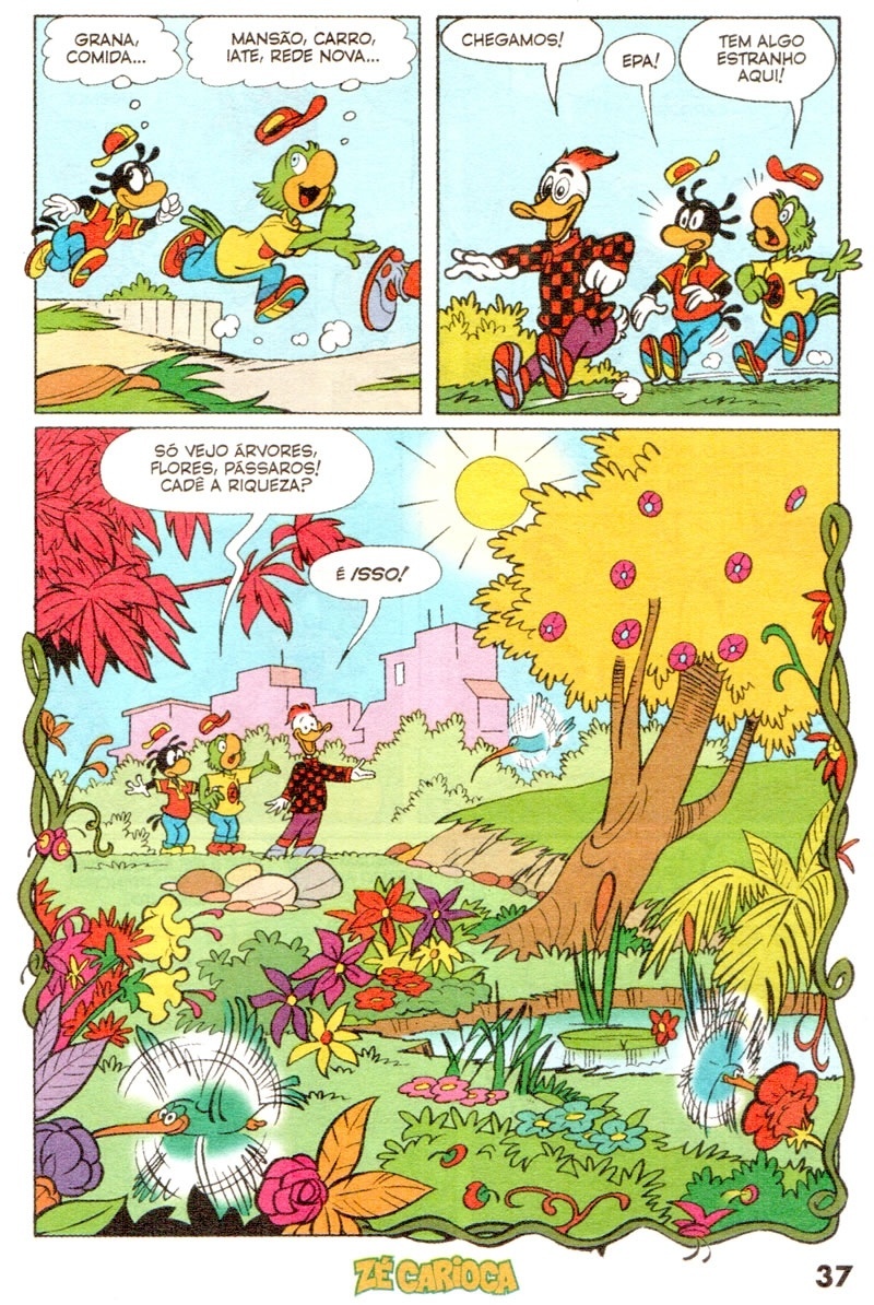 Imagem de HQ do Zé Carioca, personagem criado por Walt Disney após visita ao Rio de Janeiro - Divulgação