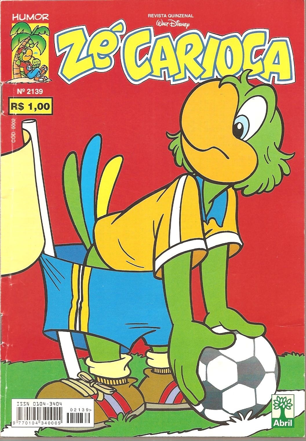 Capa da revista de Zé Carioca, personagem criado por Walt Disney após visita ao Rio de Janeiro - Divulgação