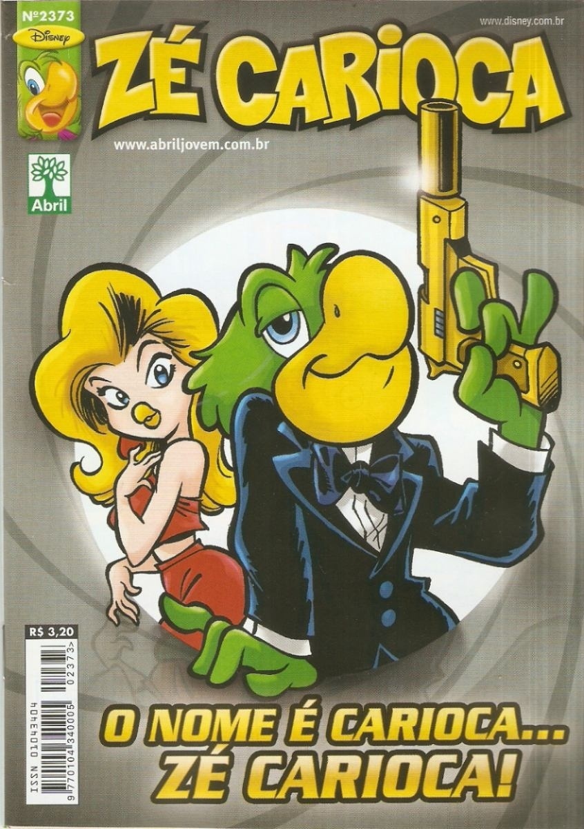 Capa da revista de Zé Carioca, personagem criado por Walt Disney após visita ao Rio de Janeiro - Divulgação