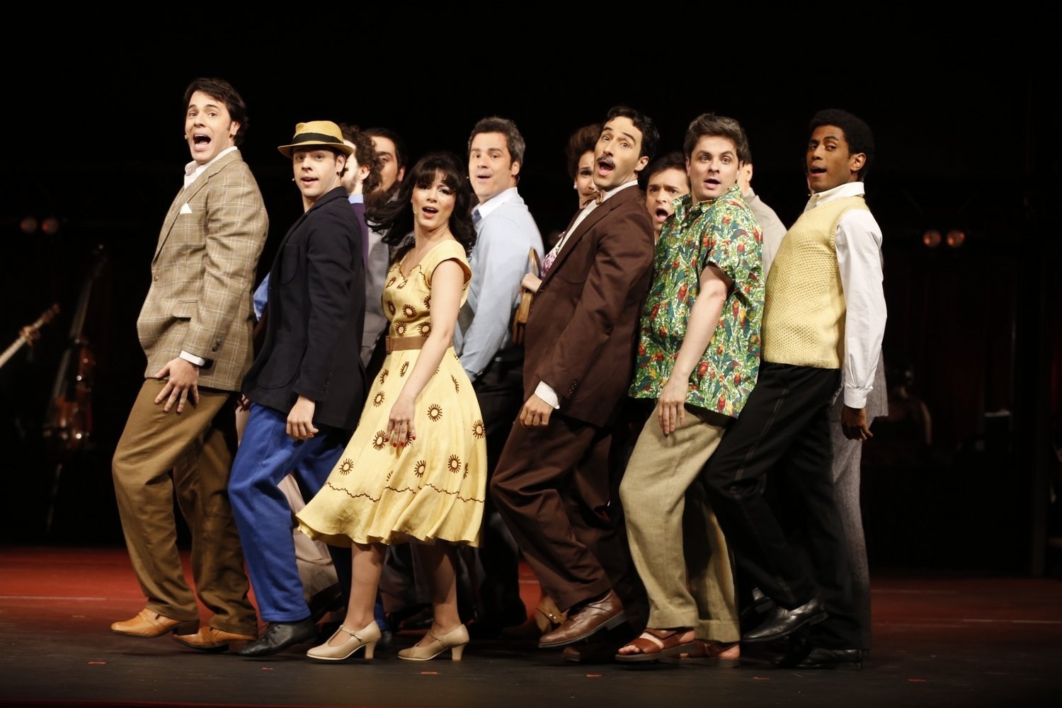 4.nov.2013 - Ensaio aberto de "Elis, A Musical", no teatro Oi Casa Grande, no Rio, com direção de Denis Carvalho - Felipe Panfili/AgNews