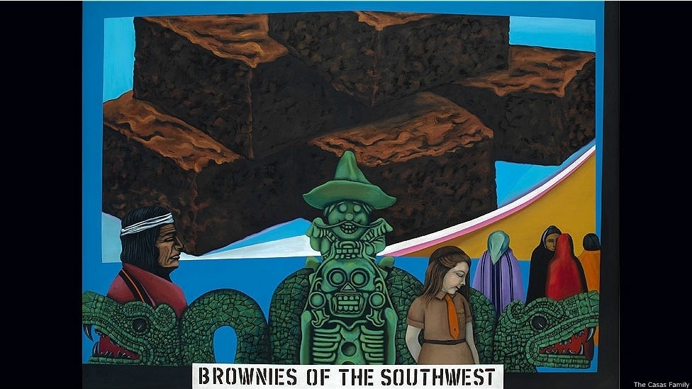 A exposição 'Nuestra América' mostra a influência de artistas latino-americanos na arte e na cultura dos Estados Unidos. A mostra foi inaugurada em 25 de outubro no Museu Smithsonian de Arte Americana, em Washington, DC. Uma das obras expostas é 'Humanscape 62', do artista Melesio Casas - 1970, The Casas Family