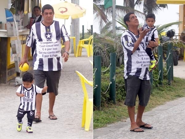 Carioca, Zeca Pagodinho influenciou o neto a torcer para o Botafogo