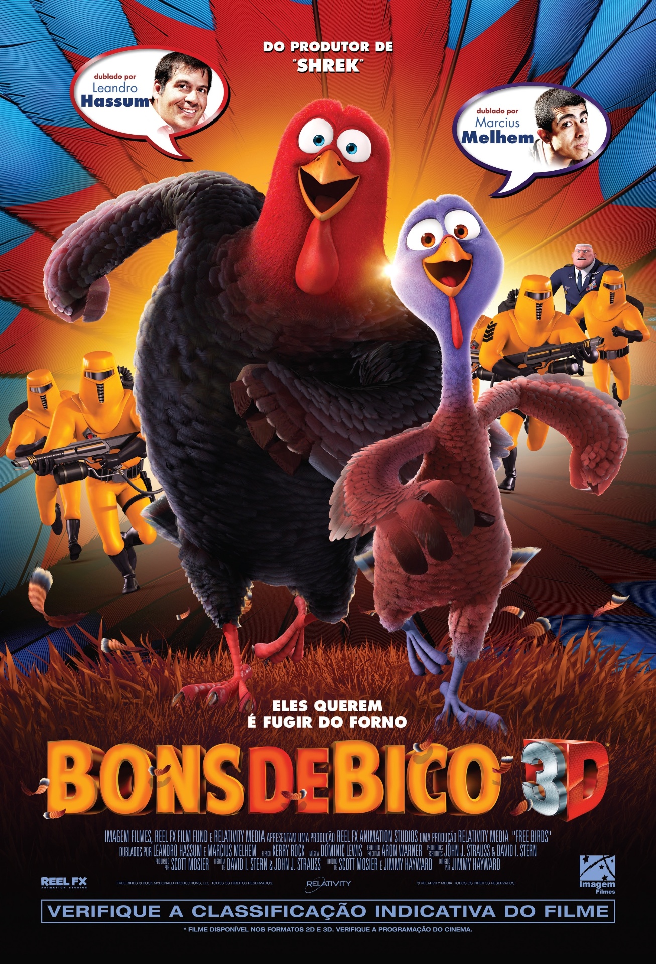 Cartaz da animação "Bons de Bico", de Jimmy Hayward - Divulgação/Imagem Filmes