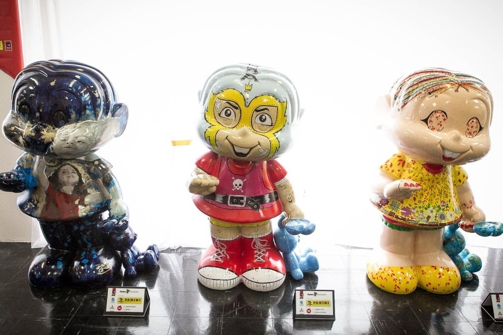 07.nov.2013 - Esculturas da Mônica Parade 2013 expostas na sede da Maurício de Sousa Produções, em São Paulo - Rodrigo Capote/UOL