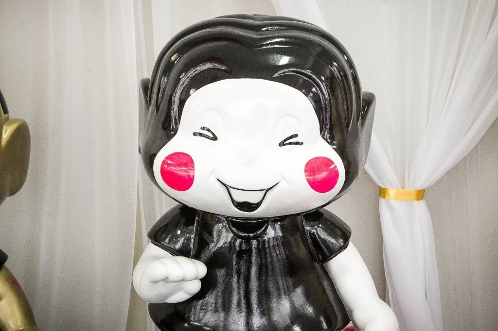 07.nov.2013 - Esculturas da Mônica Parade 2013 expostas na sede da Maurício de Sousa Produções, em São Paulo - Rodrigo Capote/UOL