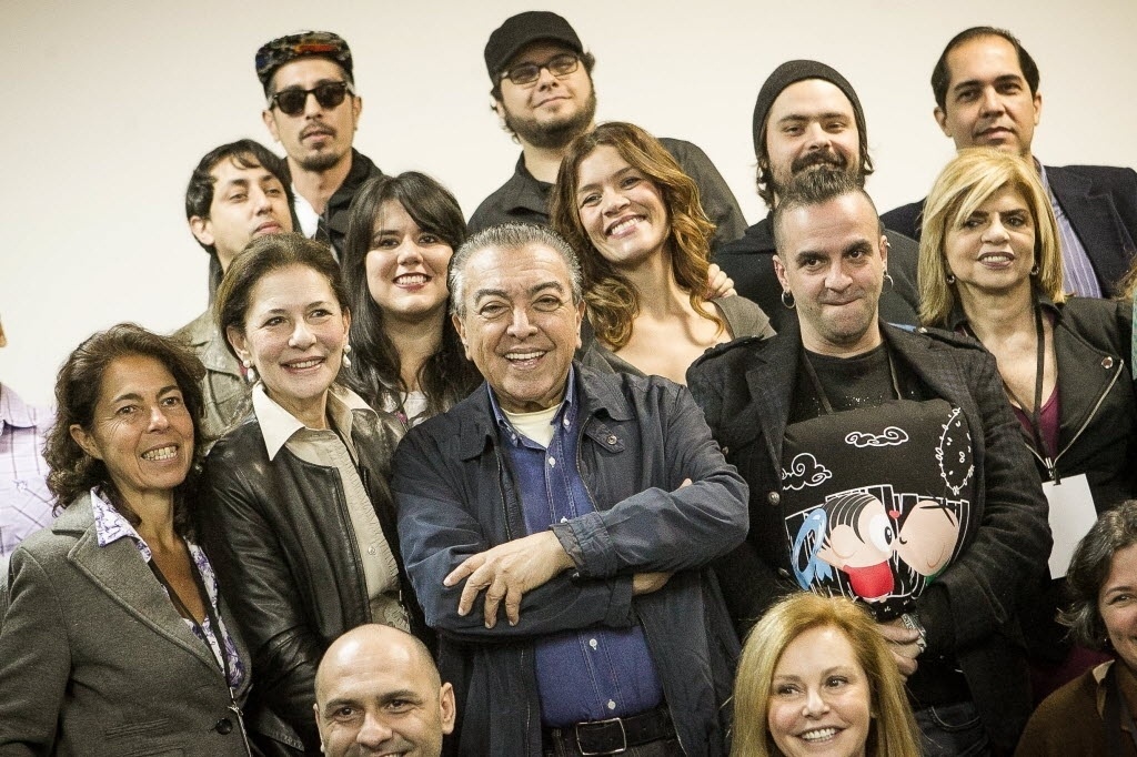 07.nov.2013 - Maurício de Sousa e artistas lançam Mônica Parade 2013 na sede da Maurício de Sousa Produções, em São Paulo - Rodrigo Capote/UOL