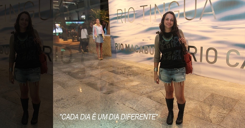 7 nov. 2013 - Rafaela Salgueiro, 28, estilista, veste camisa Addict, short Oh, Boy!, malha Ele et Luit e bota de brechó - Vanessa Holanda/UOL