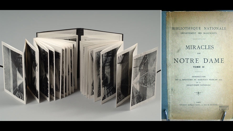 Stephen Livingstone trabalhou em um livro francês chamado 'Milagres de Notre Dame', que mostra ilustrações de milagres - Obra de Stephen Livingstone