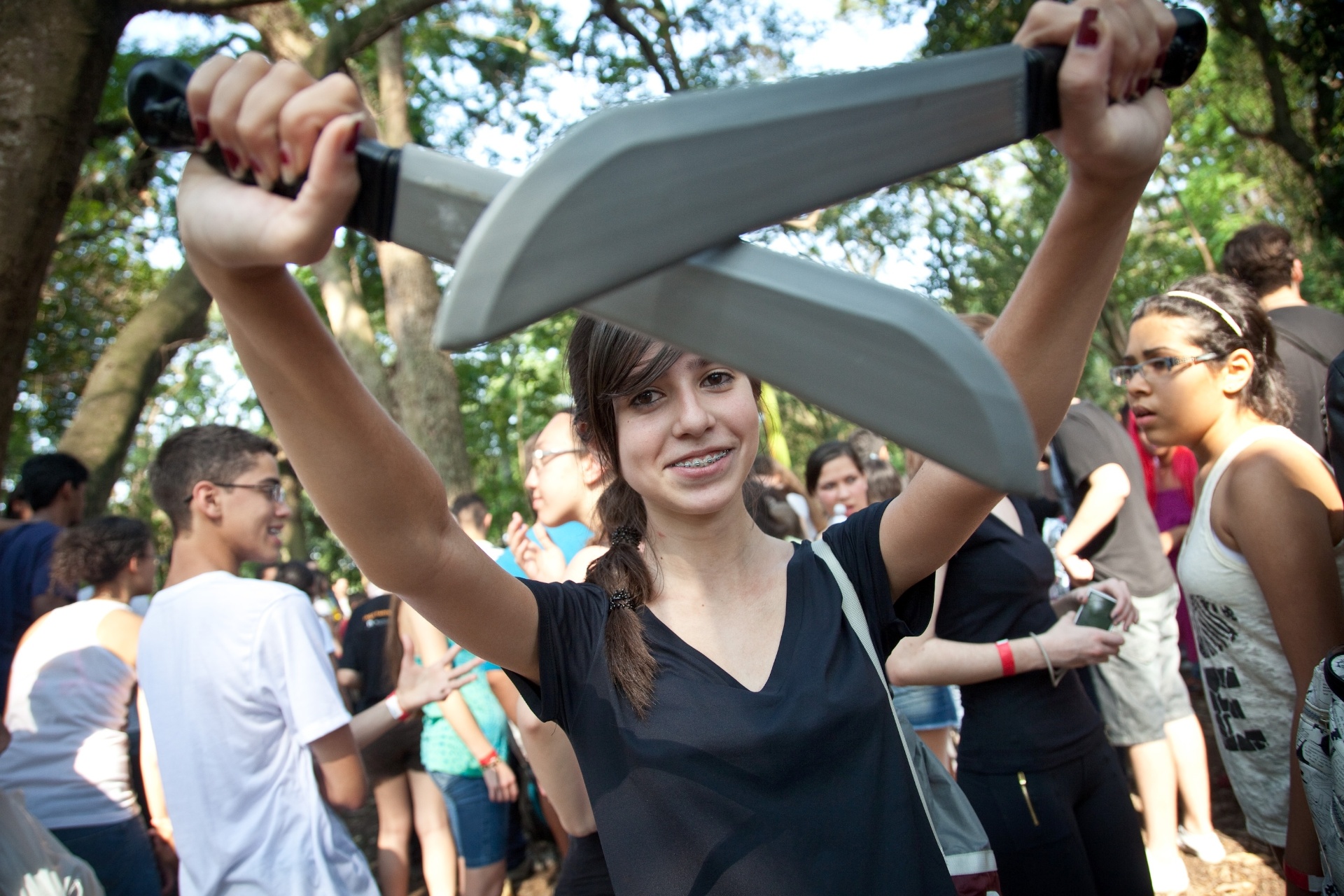 10.nov.2013 - Fãs do filme "Jogos Vorazes: Em Chamas" participaram de um encontro no Parque do Ibirapuera, em São Paulo, no domingo (10) - Simon Plestenjak/UOL
