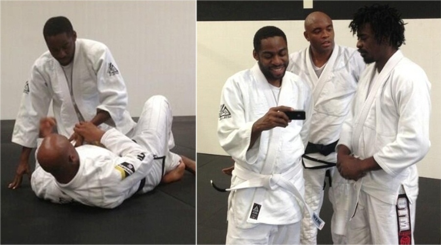 Praticante de capoeira, o ator Lázaro Ramos já treinou jiu-jítsu com o lutador brasileiro Anderson Silva