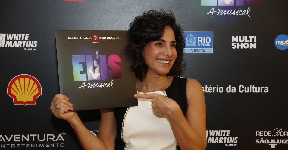 14.nov.2013 - Totia Meirelles prestigiou a exibição do musical "Elis, A Musical", no Rio