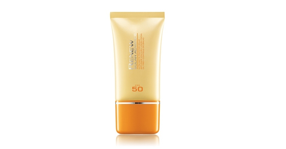Renew Solar Advance Protetor Solar Anti-idade Ultra Matte FPS 50, Avon - Divulgação