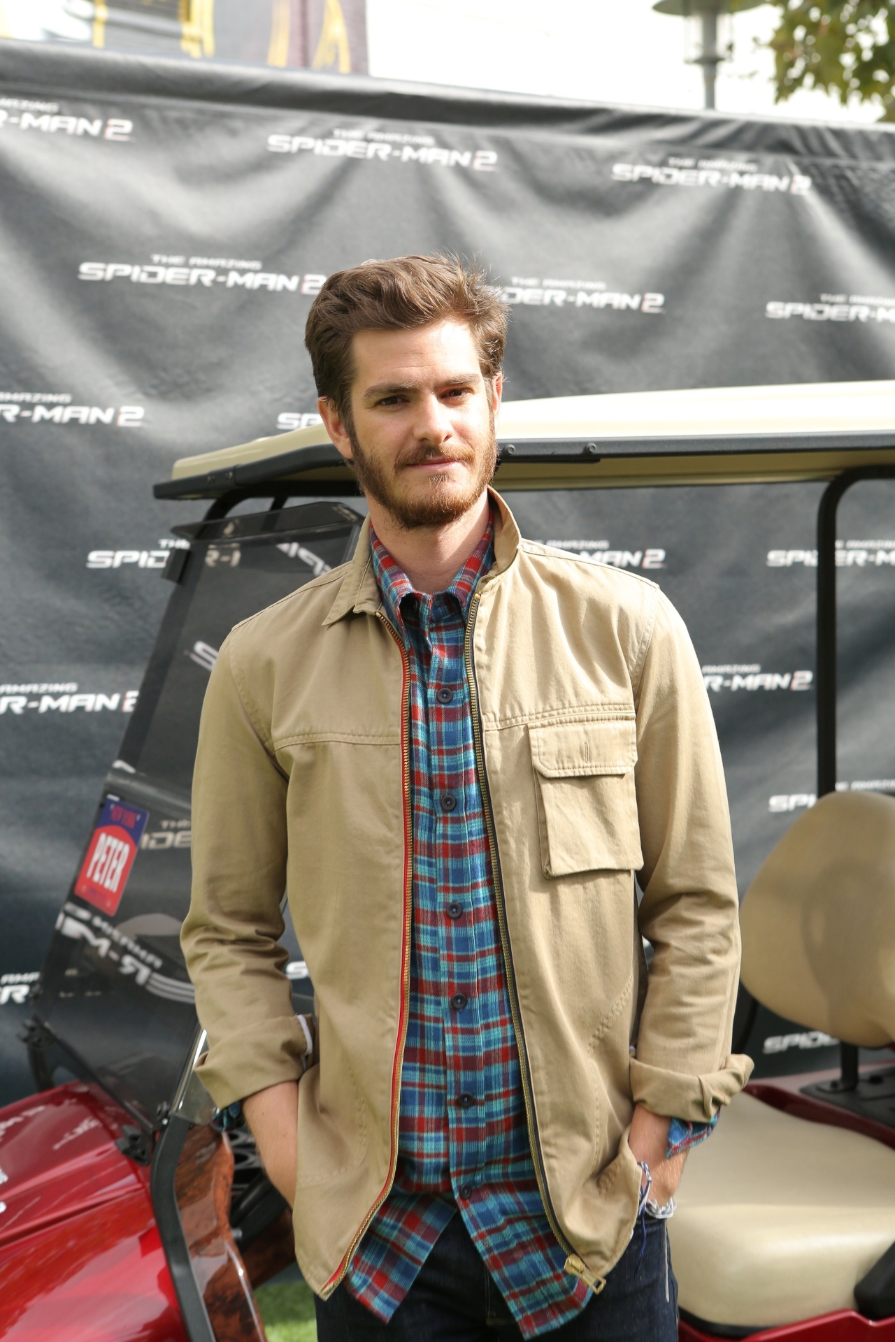 Andrew Garfield durante coletiva de apresentação de "O Espetacular Homem-Aranha 2", em Los Angeles. Filme chega aos cinemas em maio de 2014 - Divulgação/Sony Pictures
