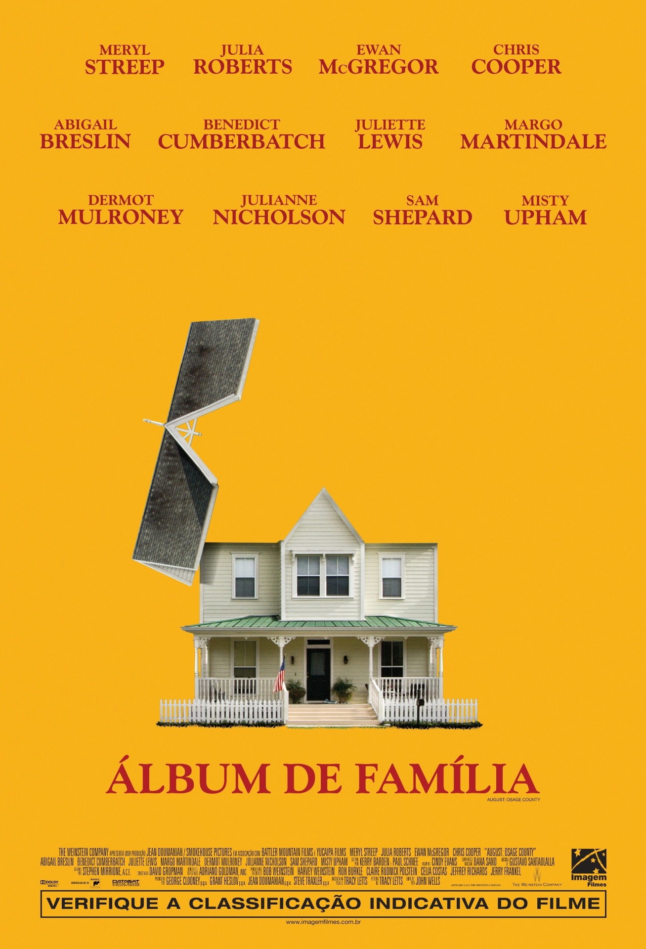 Cartaz nacional do filme "Álbum de Família", de John Wells - Divulgação