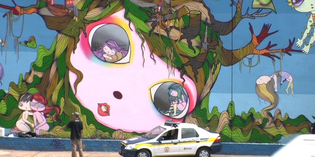 Cena do documentário "Cidade Cinza", de Marcelo Mesquita e Guilherme Valiengo - Divulgação