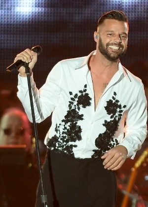 21.nov.2013 - O cantor Ricky Martin canta na cerimônia do Grammy Latino - Rodrigo Varela/WireImage.com