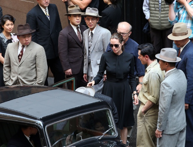 21.nov.2013 - Angelina Jolie grava seu novo filme em Sydney, na Austrália  - The Grosby Group 