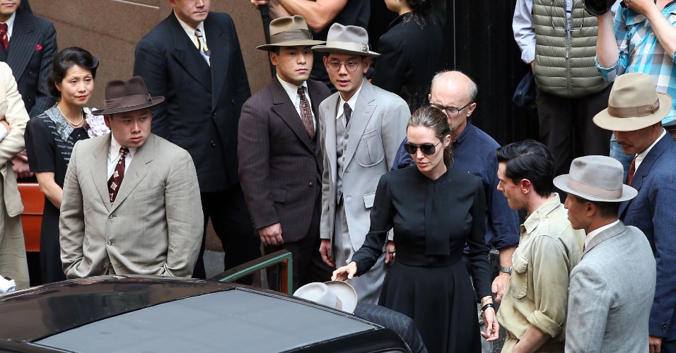 21.nov.2013 - Angelina Jolie grava seu novo filme em Sydney, na Austrália 