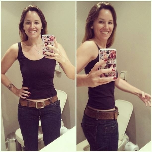 22.nov.2013 - Mariana Belém perde 19 quilos e volta a caber em calça jeans antiga