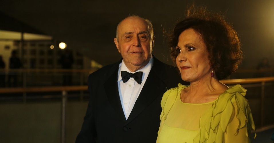 23.nov.2013 - Mauro Mendonça e Rosamaria Murtinho participam do especial de fim de ano de Roberto Carlos, na Globo