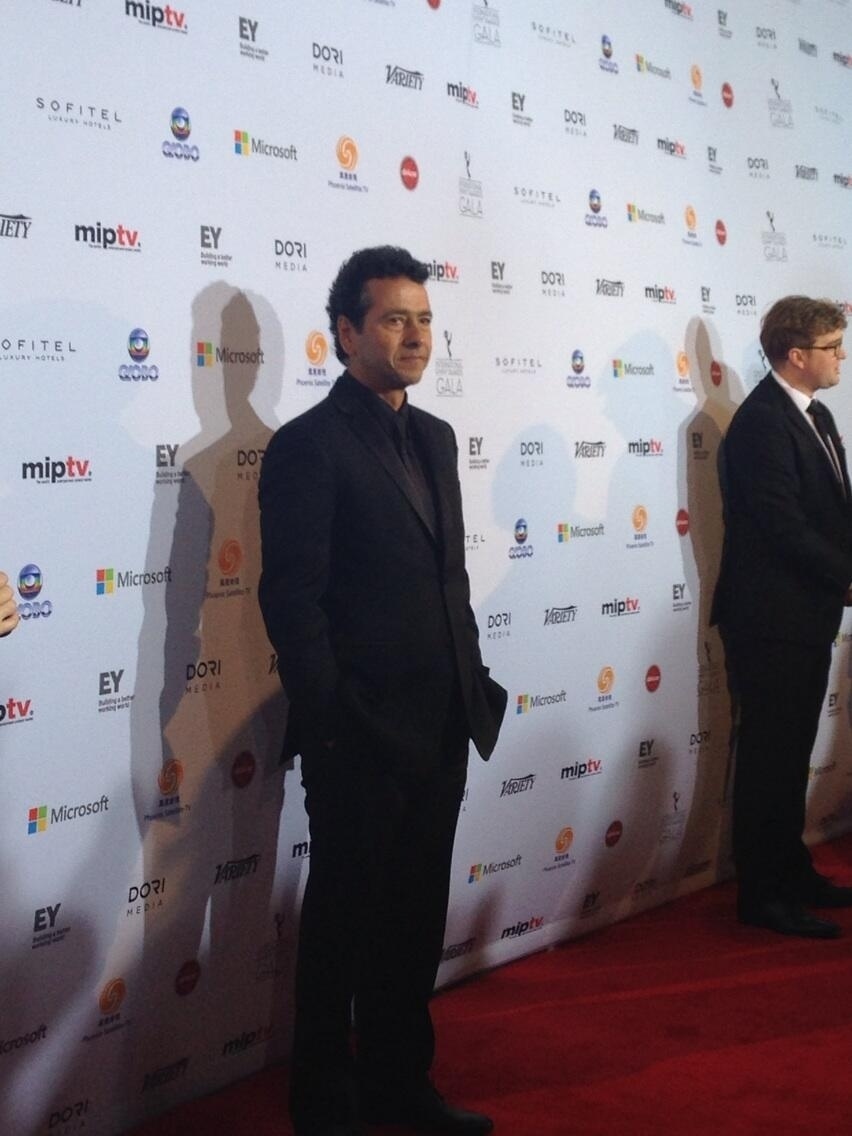 25.nov.2013 - Marcos Palmeira prestigiou a 41ª edição do Emmy Internacional que acontece em Nova York. O ator concorre ao prêmio de melhor ator por seu desempenho em "Mandrake"