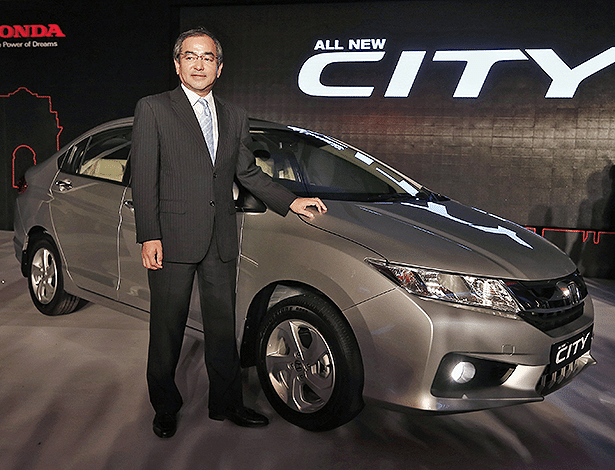 Nova geração do sedã Honda City, a quarta global, é apresentada em Nova Déli (Índia) - Adnan Abidi/Reuters