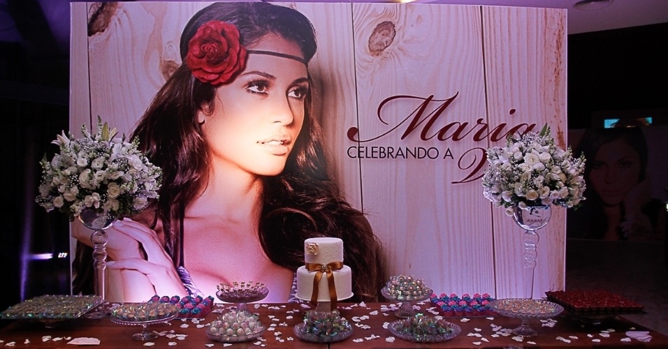 25.nov.2013 - Mesa dos doces da festa de Maria Melilo