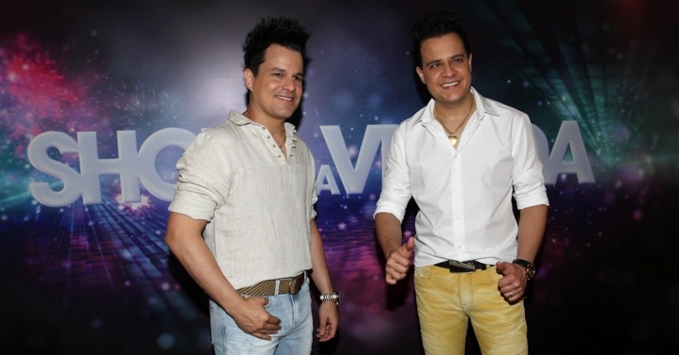26.nov.2013 - João Neto e Frederico na gravação do "Show da Virada" no Citibank Hall, em São Paulo