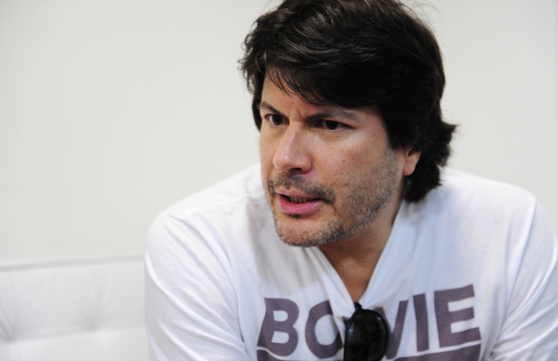 29.nov.2013 - Paulo Ricardo, vocalista do RPM e amigo de Cazuza, em entrevista durante ensaio do show com holograma - Junior Lago/UOL