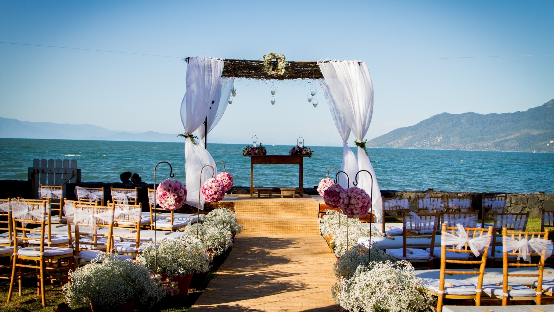 Wallpaper Casamento Na Praia Pode Sair Mais Em Conta Que Na Cidade Free
