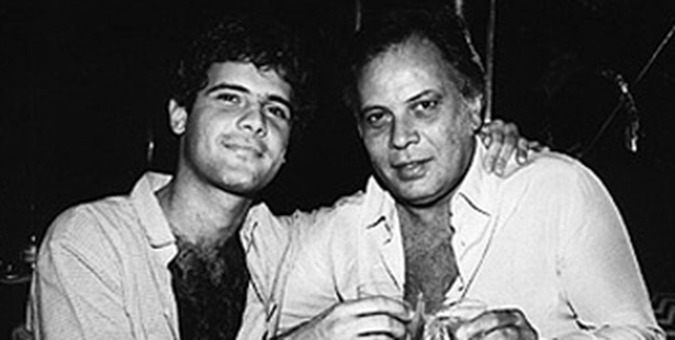 Cazuza e o produtor musical João Araújo - Arquivo Pessoal