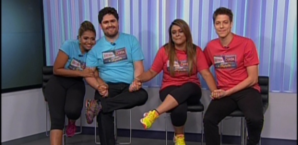 Gaby Amarantos, César Menotti, Preta Gil e Fábio Porchat  participaram do "Medida Certa" em 2013 - Reprodução/TV Globo