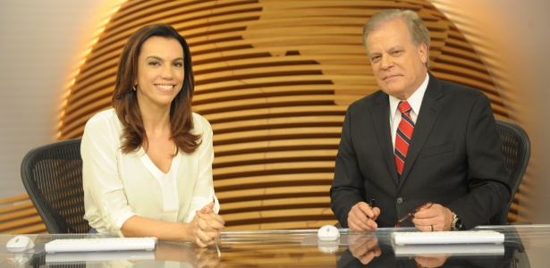 2013 - Chico Pinheiro e Ana Paula Araújo no "Bom Dia Brasil" - Globo/João Cotta
