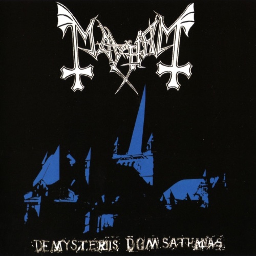 A capa do disco ?De Mysteriis Dom Sathanas?, primeiro do Mayhem, lançado em 1994, traz uma das igrejas mais tradicionais da Noruega. Os músicos de black metal da Noruega foram ligados a incêndios criminosos e 50 templos foram queimados entre 1992 e 1996
