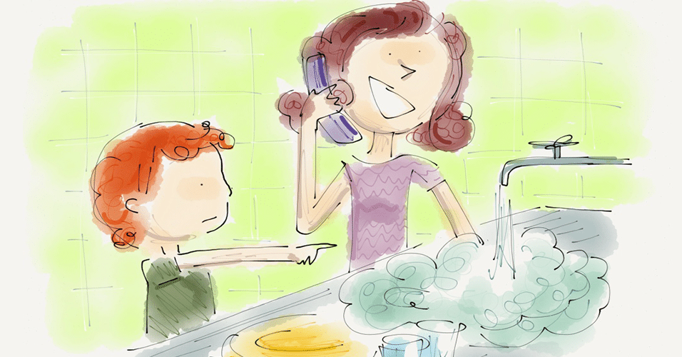 3- PREGAR RESPEITO AO MEIO AMBIENTE, MAS COMETER DESLIZES, COMO DEIXAR A TORNEIRA ABERTA AO LAVAR A LOUÇA: a coerência deve dar o tom do comportamento dos pais em relação aos filhos. ?Somos modelos de mundo para nossos filhos e isso é uma responsabilidade gigantesca para qualquer pessoa. É fundamental compreender que são, principalmente, nossas atitudes que educam?, diz a escritora e pedagoga Celina Bragança. Se a intenção é que a criança tenha uma postura - Jeff Camargo/Arte UOL