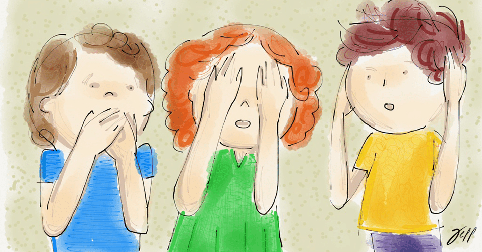 ilustração de abertura do álbum dez atitudes dos pais que deseducam os filhos - Jeff Camargo/Arte UOL