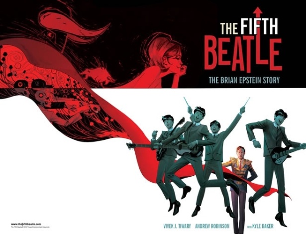 Capa da história em quadrinhos "The Fifth Beatle", sobre o empresário da banda Brian Epstein - Reprodução