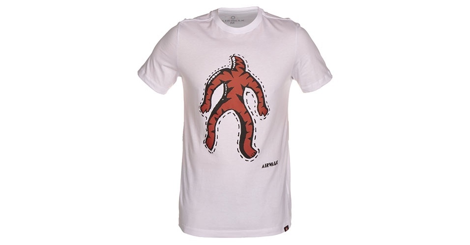 Camiseta branca estampada; R$ 39,90, da Airwalk na Kanui (Tel.: 11 4005-1046). Preço pesquisado em dezembro de 2013 e sujeito a alteração - Divulgação