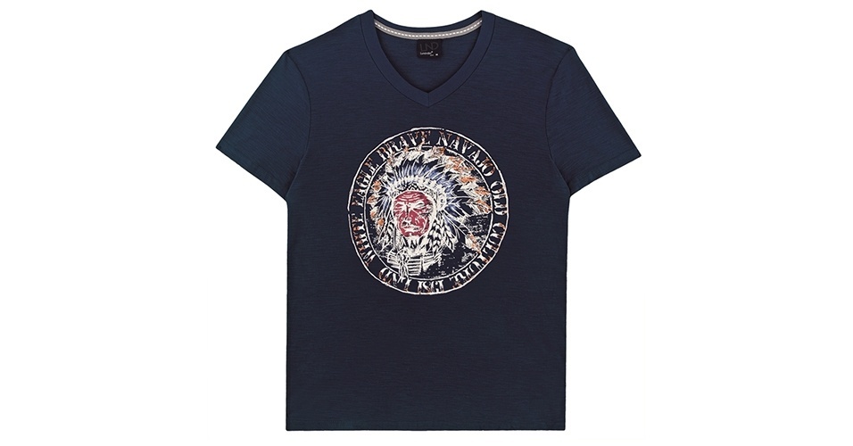 Camiseta estampada; R$ 23,65, na Lunender (SAC 0800 7211414). Preço pesquisado em dezembro de 2013 e sujeito a alteração - Divulgação