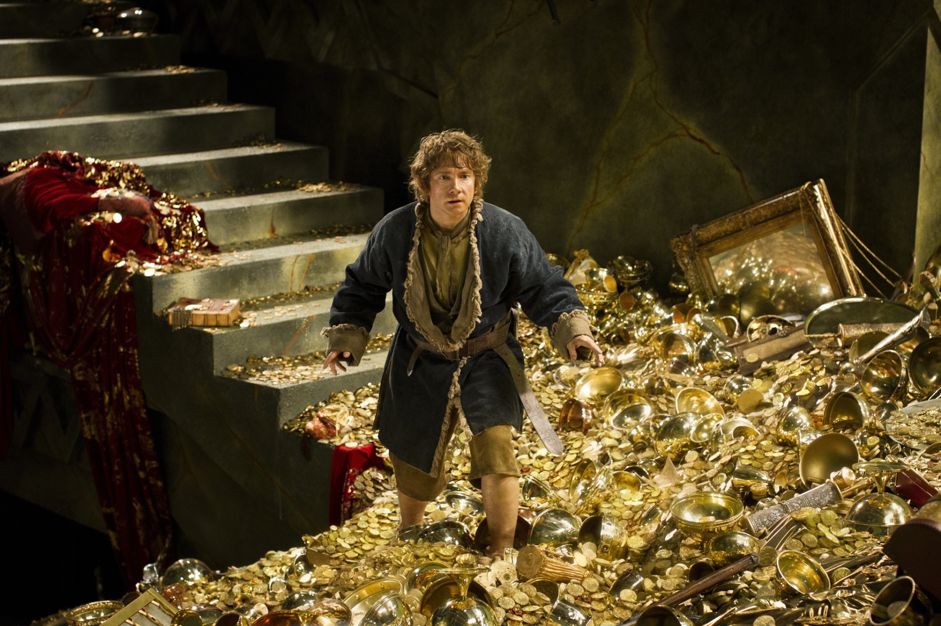 Cena de "O Hobbit: A Desolação de Smaug", de Peter Jackson - Divulgação