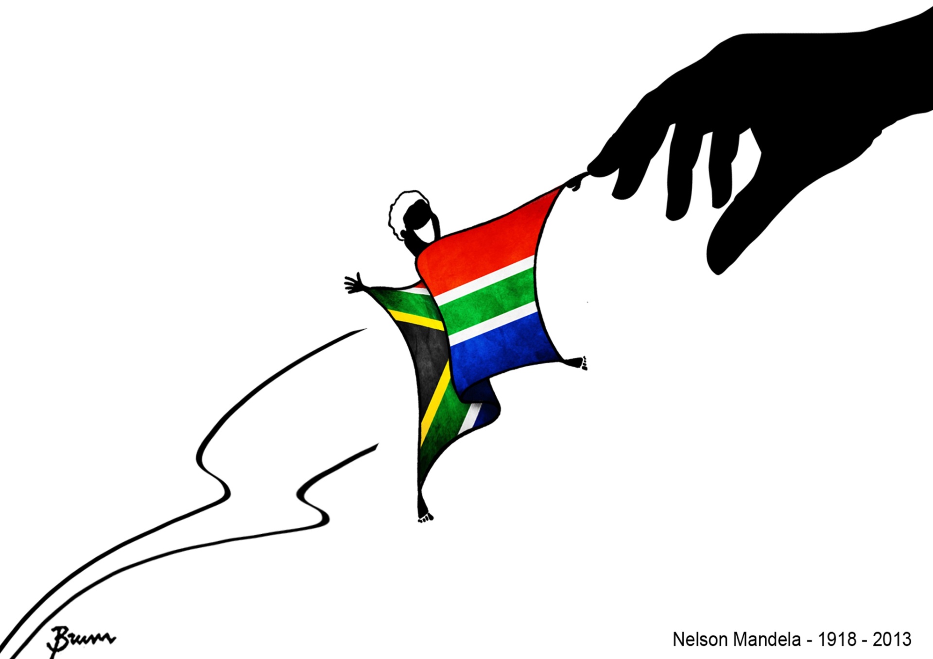 Charge aponta caráter conciliatório do líder sul-africano Nelson Mandela - Brum
