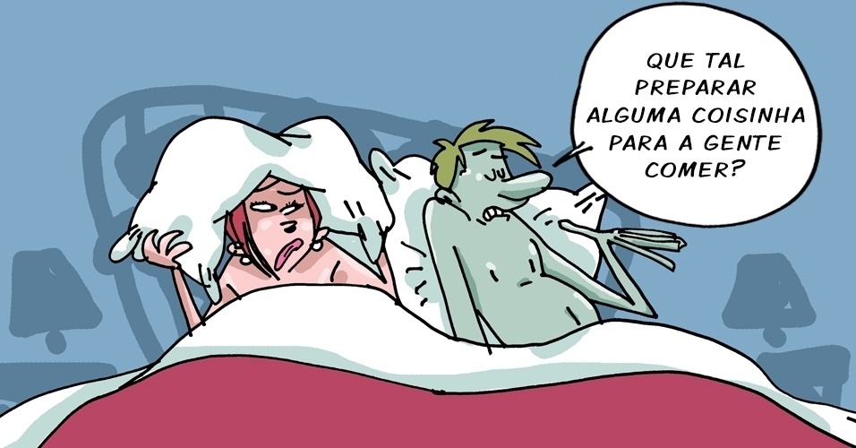 Que tal preparar alguma coisinha para a gente comer? - Orlando/UOL