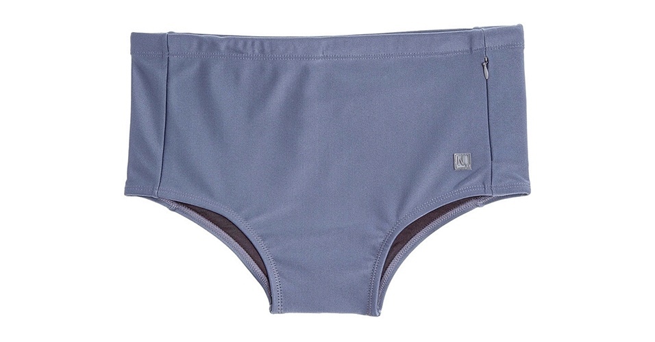 Sunga com zíper; R$ 138, na Noir (Tel.: 11 3061-0047). Preço pesquisado em dezembro de 2013 e sujeito a alteração - Divulgação