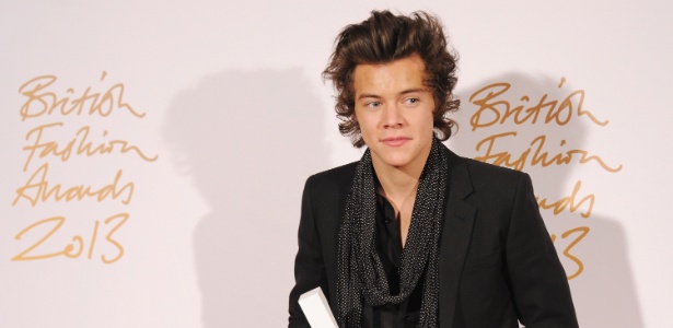 Harry Styles no British Fashion Awards 2013, em Londres