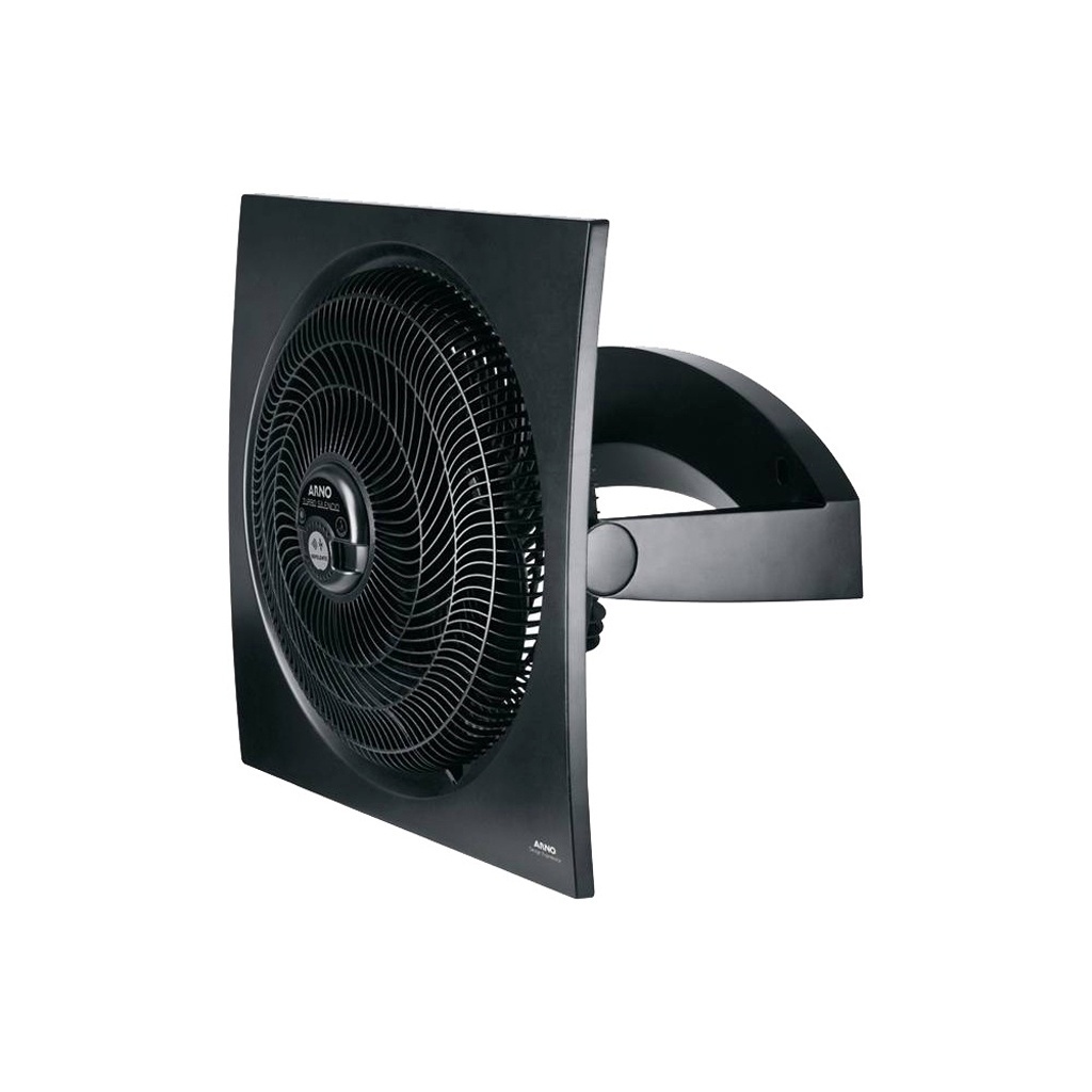 Com 57 cm de altura e três velocidades de operação, o circulador de ar Turbo Silêncio da Arno conta com reservatório para colocação de pastilha antimosquitos. O aparelho tem inclinação vertical ajustável de até 90 graus e pode ser utilizado no chão ou na parede. À venda na Novo Mundo (www.novomundo.com.br) por R$ 249 (+ frete) - Divulgação