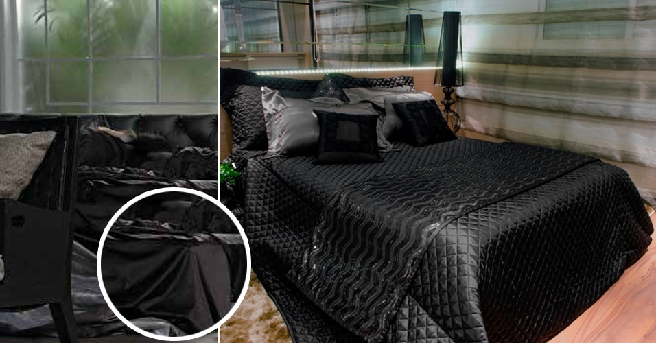 Um dos produtos mais procurados pelos telespectadores da Globo de janeiro a junho de 2013, a roupa de cama do personagem Félix (Mateus Solano), na novela "Amor à Vida", continua na lista do 2º semestre do ano - TV Globo e Divulgação/Montagem UOL