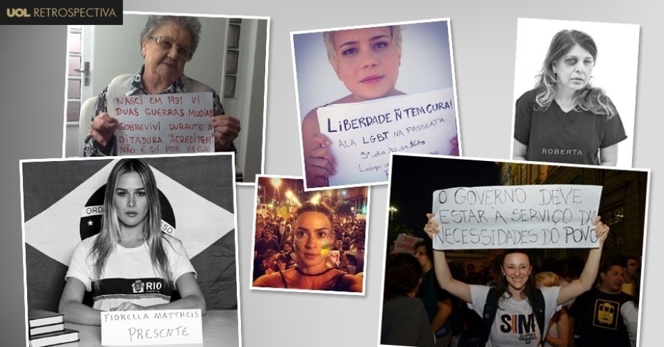 Artistas protestam por um Brasil melhor