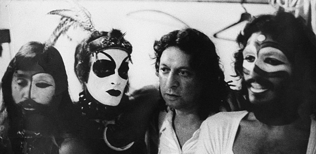 João Ricardo, Ney Matogrosso, Moracy do Val (empresário) e Gerson Conrad em foto de 1973 - Ary Brandi/Divulgação